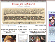 Tablet Screenshot of creatorandthecatalyst.com
